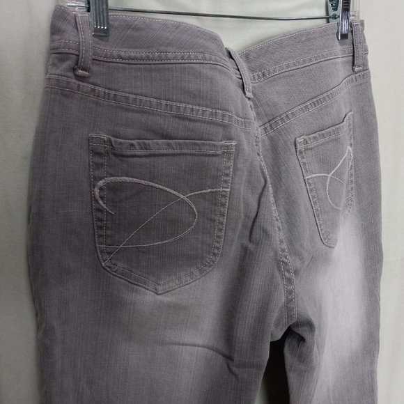 Chico's Platinum 31 X 33 Low Rise 5 Pocket Gray Denim Jeans (T-321) - Picture 10 of 11